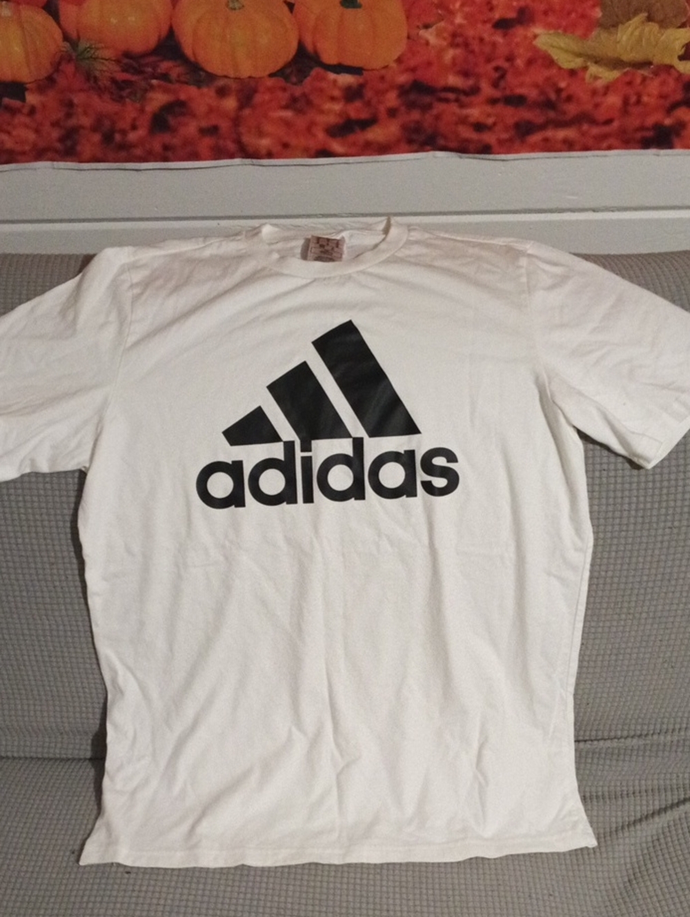 Adidas Men’s White Logo T-Shirt
